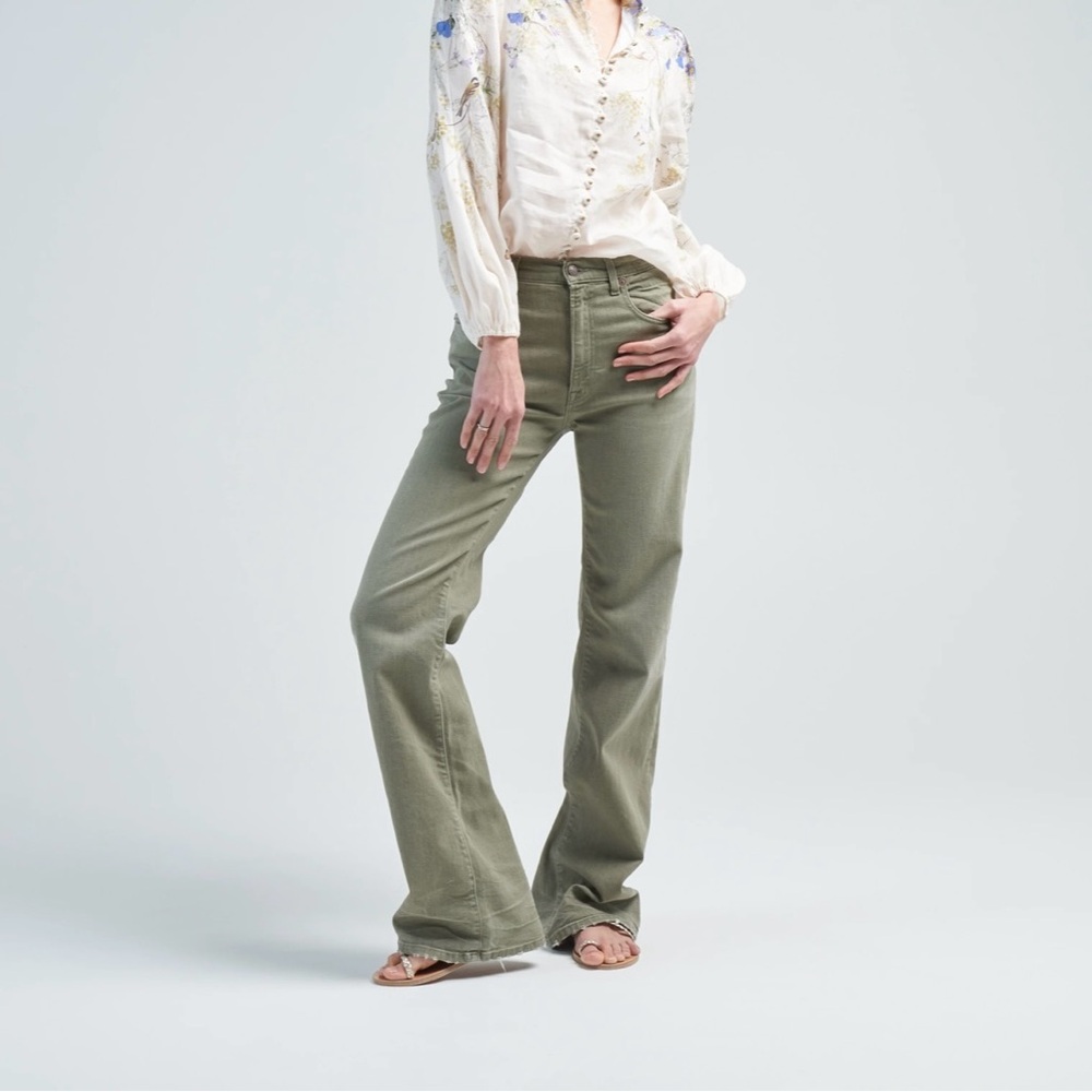 R13 - Jane Jean in Olive Green Stretch. Size 31 - Picture 4 of 16